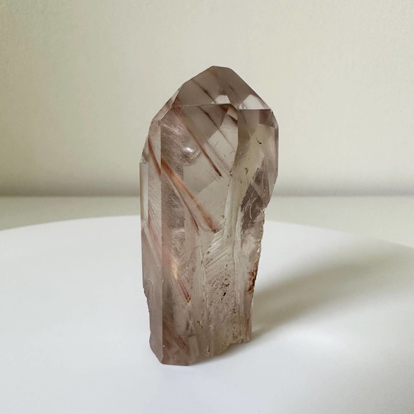 Clear Amphibole Quartz Tower Angel Phantom Point Crystal Natural High Quality - Picture 4 of 6